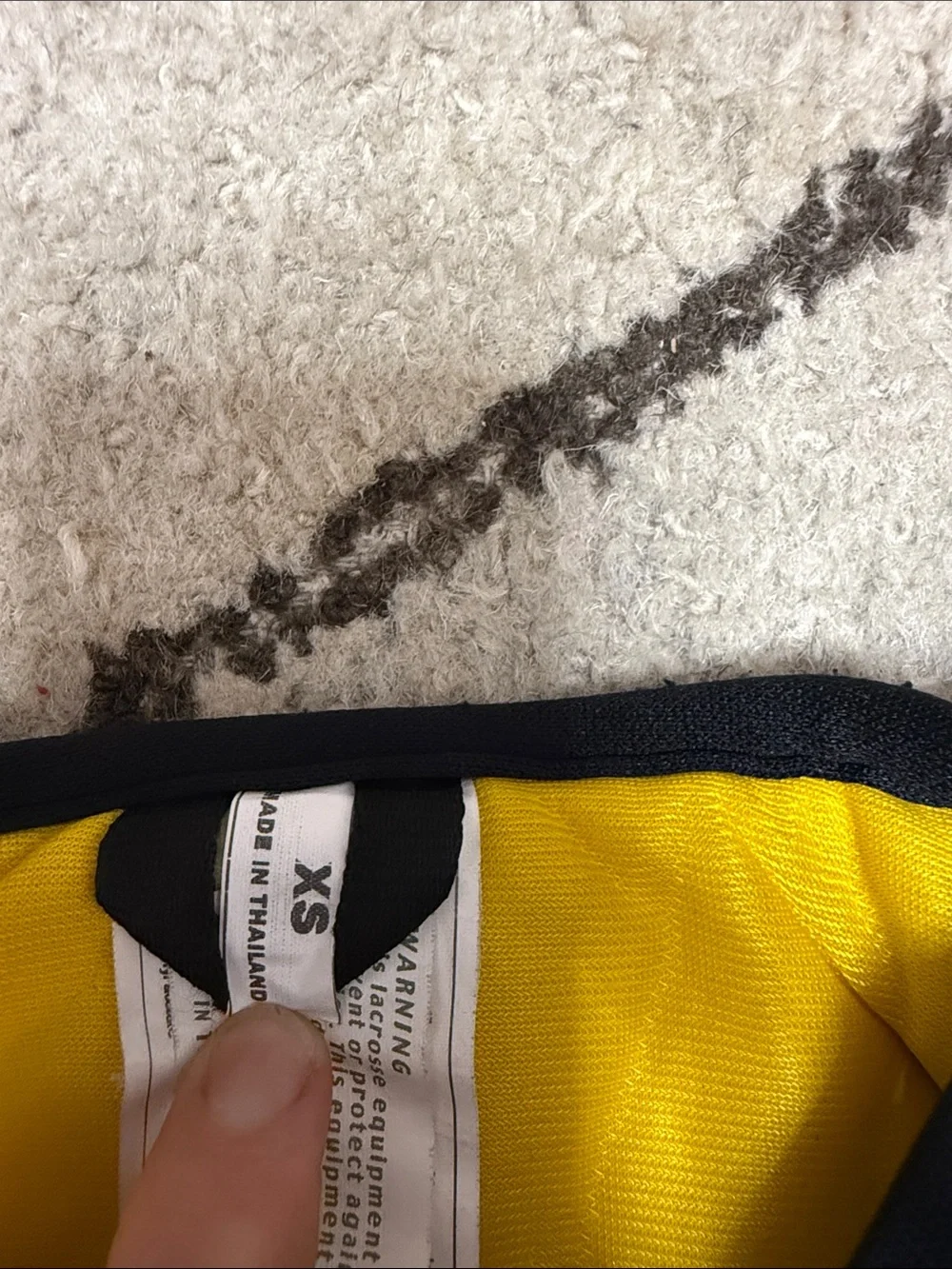 STX Kids' Black & Yellow Shoulder Pads - Protective Top LAX